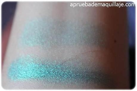 swatch de la sombra de ojos mineral tono Pixie Sparkle de Lily Lolo natural cruelty free hipoalergenico