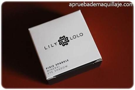 caja de la sombra de ojos mineral tono Pixie Sparkle de Lily Lolo natural cruelty free hipoalergenico