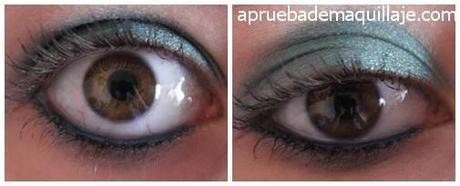 look con la sombra de ojos mineral tono Pixie Sparkle de Lily Lolo natural cruelty free hipoalergenico