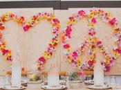 panel flores para boda love peace