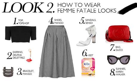 HOW TO WEAR FEMME FATALE LOOKS