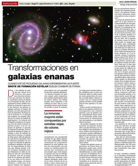 Zoco Astronomía: Transformaciones en galaxias enanas