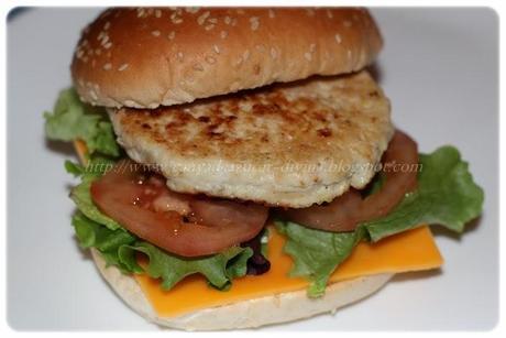 Hamburguesa de pollo en Thermomix