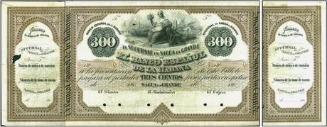 Curiosidad numismática: Papel moneda de Sagua la Grande en el siglo XIX.