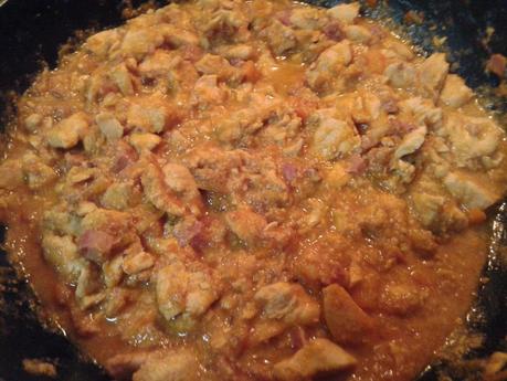 Canelones de pollo paté y jamón