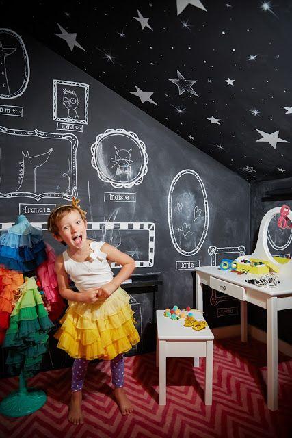 Decorar cuarto infantil con pintura de pizarra decorar con pintura de pizarra