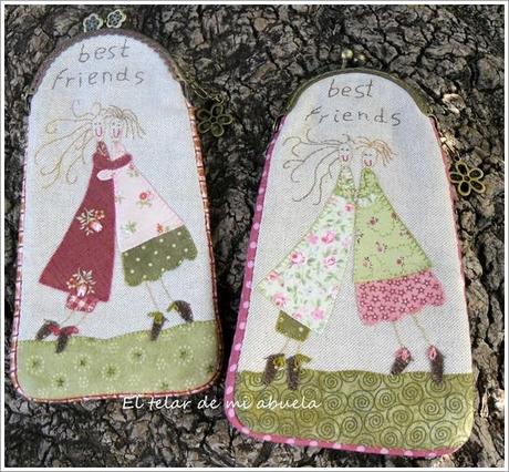 BOLSO Y MONEDEROS con diseño de Anni Downs.