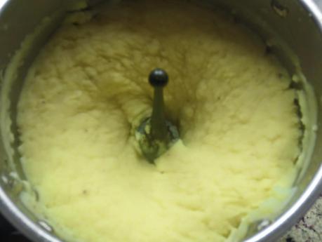 Salchichas con puré de patata