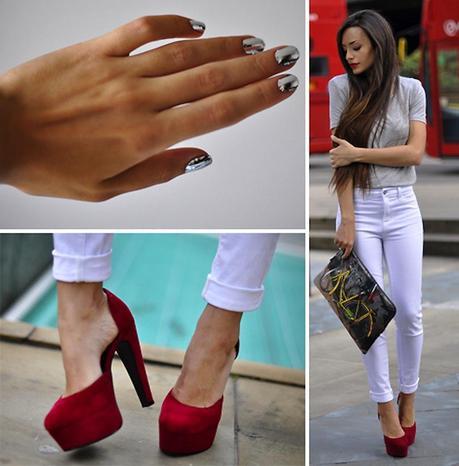 WHITE JEANS AS A SPRING 2014 TREND