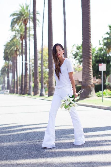 WHITE JEANS AS A SPRING 2014 TREND