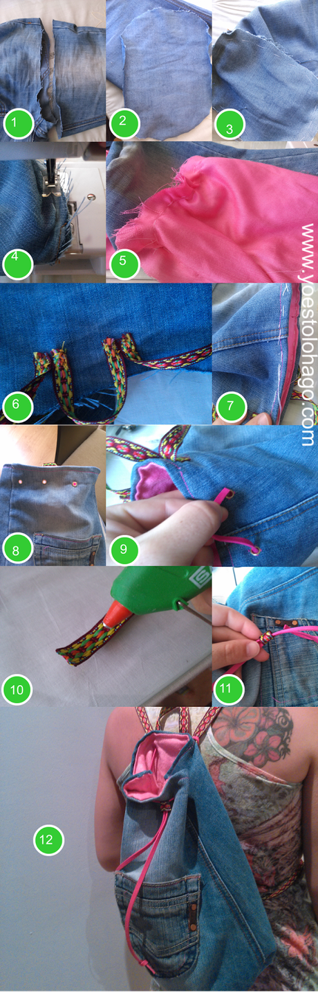 Bolso con un pantalón vaquero