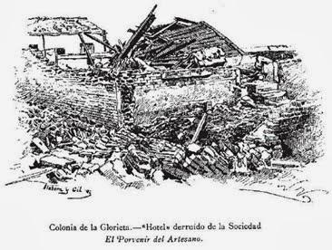 Efectos en Madrid del tornado que asoló la ciudad en 1886