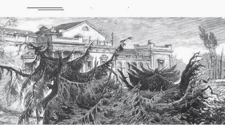 Efectos en Madrid del tornado que asoló la ciudad en 1886