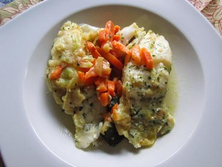 BACALAO FRESCO CON VERDURAS AL MICROONDAS