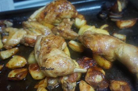 Pollo al horno con curry