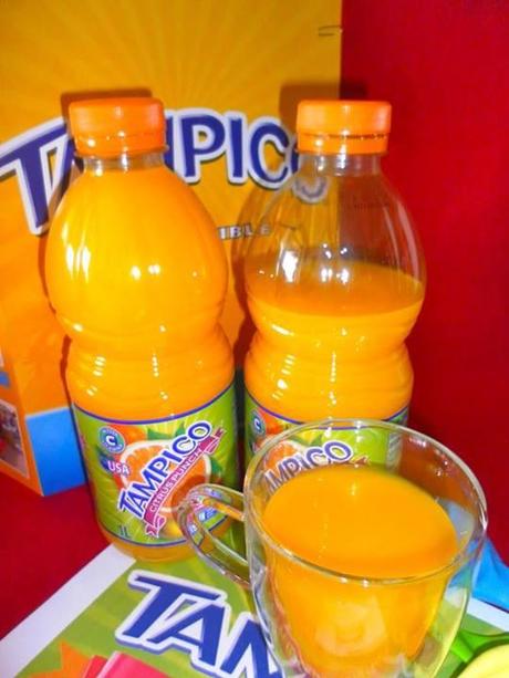 zumo a base de concentrado de frutas, tampico, zumo de naranja, citricos