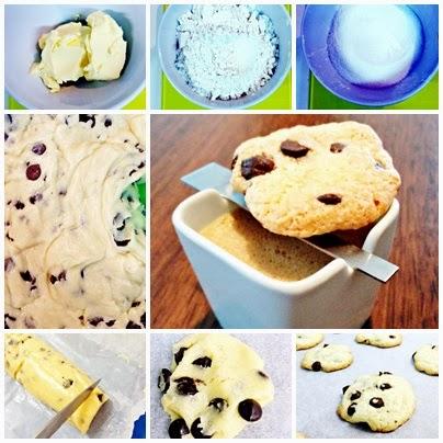 RECETAS. Galletas caseras con pepitas de chocolate