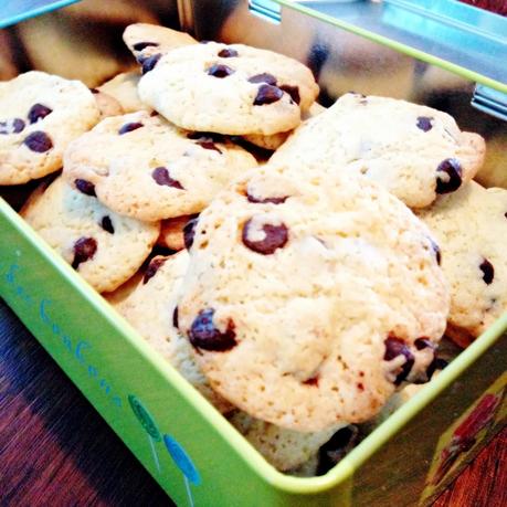 RECETAS. Galletas caseras con pepitas de chocolate