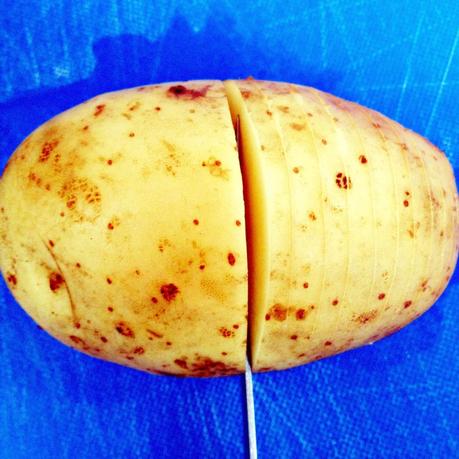 RECETAS. Patatas Hasselback con bacon y queso