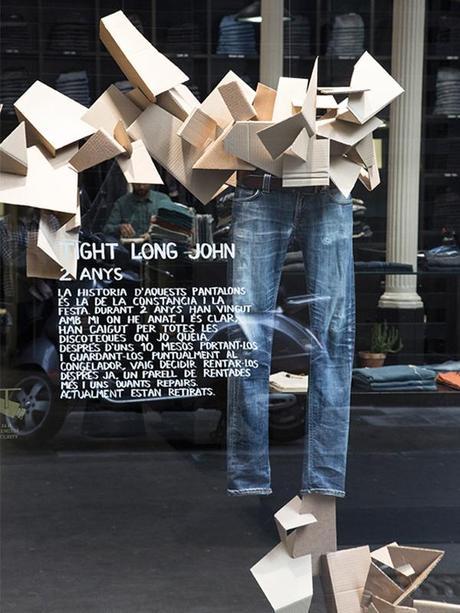 Susana Piquer muestra “la desnuda verdad de los vaqueros” en su montaje para Nudie Jeans Barcelona. 7 nudie jeans