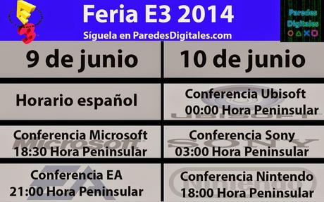 Horario de las conferencias del E3 2014