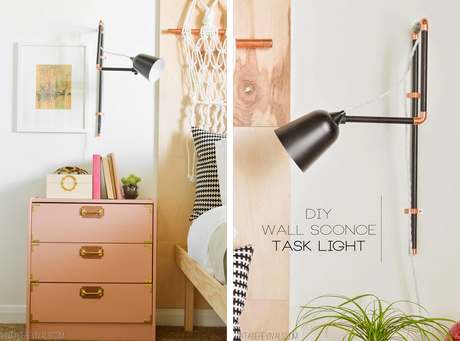 UN DORMITORIO RETRO CHIC CON CABECERO DE MACRAMÉ + DIY LAMPARA