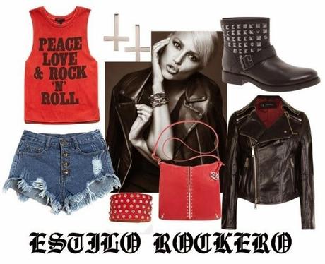 estilo, rock, rockero, piel, rojo