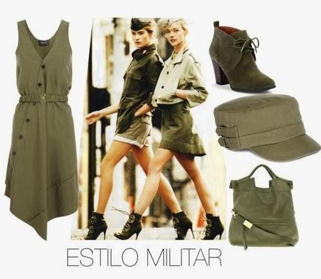 estilo, militar, verde, caqui