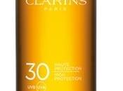 Spray Solar Aceite Embellecedor Cuerpo Cabello UVA/UVB Clarins