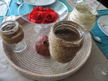 DECORACIÓN DE MESA TURQUESA