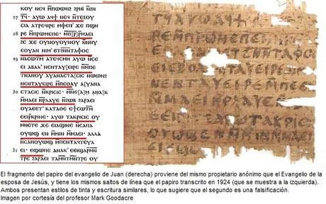 Prueban que el 'evangelio de la esposa de Jesús' es falso