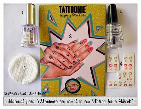 Manicura sin esmaltes con Tattoo for a Week
