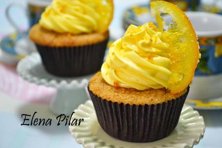 Cupcakes de naranja confitada