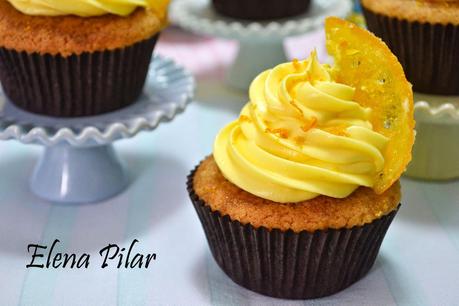 Cupcakes de naranja confitada
