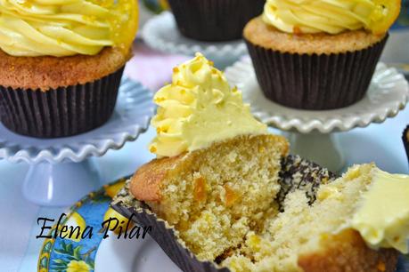 Cupcakes de naranja confitada