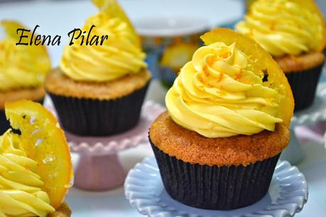 Cupcakes de naranja confitada