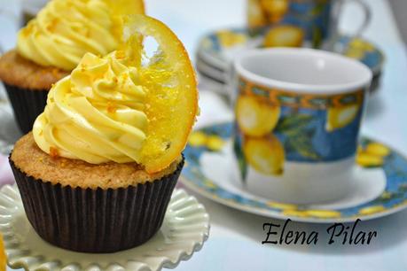 Cupcakes de naranja confitada
