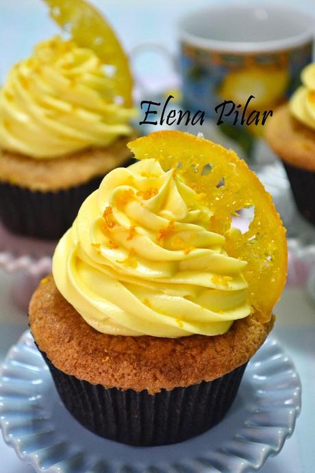 Cupcakes de naranja confitada