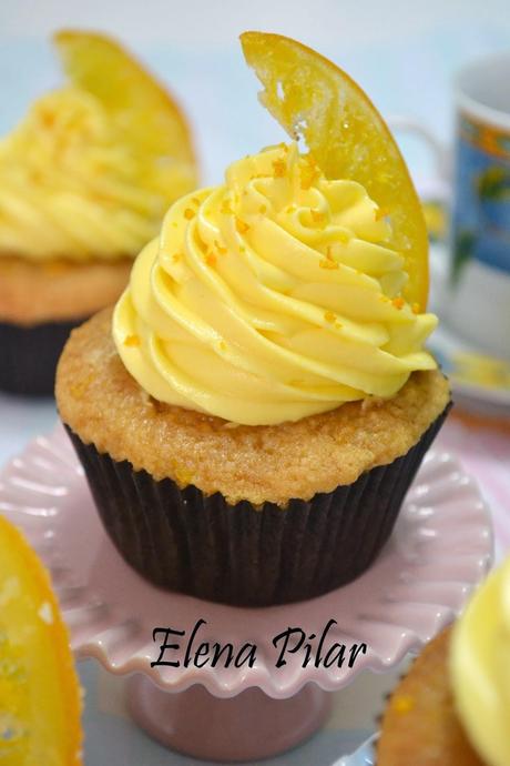 Cupcakes de naranja confitada