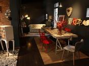 Muebles, lámparas, arte objetos seleccionados para casa