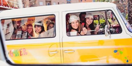 furgoneta vintage para despedidas de soltera 