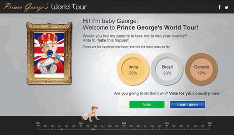 Prince George World Tour - Página web