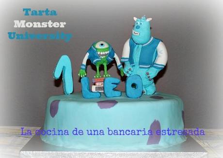 TARTA MONSTER UNIVERSITY, CELEBRANDO EL PRIMER CUMPLEAÑOS DE LEO