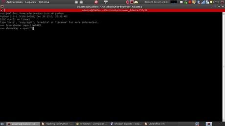 Hacking con Python Parte 15 – Utilizando Shodan desde Python