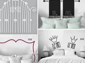 Decorar cabecero cama vinilos