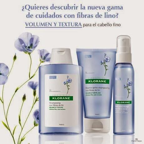 La nueva gama de KLORANE a las Fibras de Lino – para el cabello fino y sin volumen