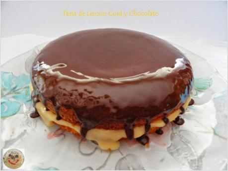 TARTA  DE LEMON CURD Y CHOCOLATE