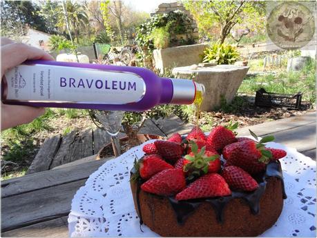 TARTA DE MASCARPONE, CHOCOLATE AL AOVE Y FRESAS