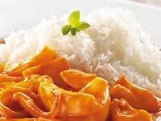 Calamares salsa americana arroz