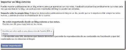 Importar un blog externo